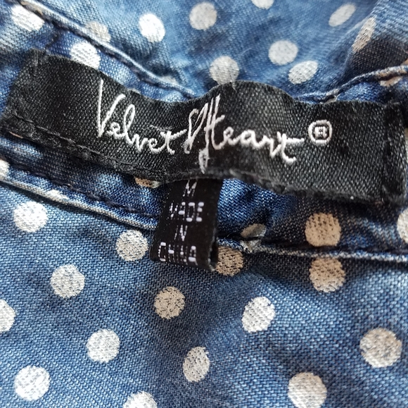 velvet heart denim dress size medium - Picture 2 of 4